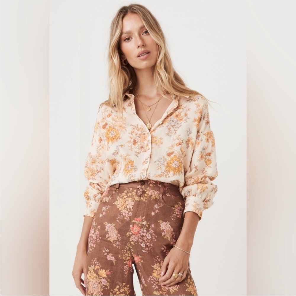 Spell Meadowland Linen Blouse